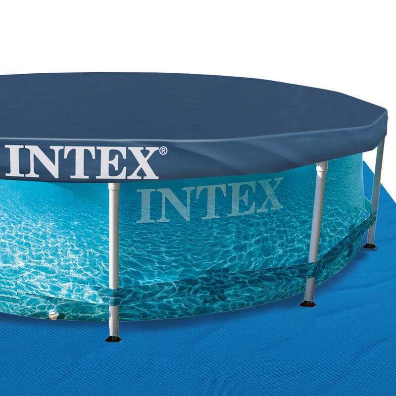 Piscina cu cadru metalic 16in1 INTEX 28208, rotunda, albastra, 305x76 cm