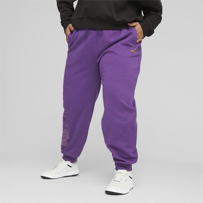 Pantalon de survêtement Logo Love PUMA POWER Femme PUMA Purple Pop