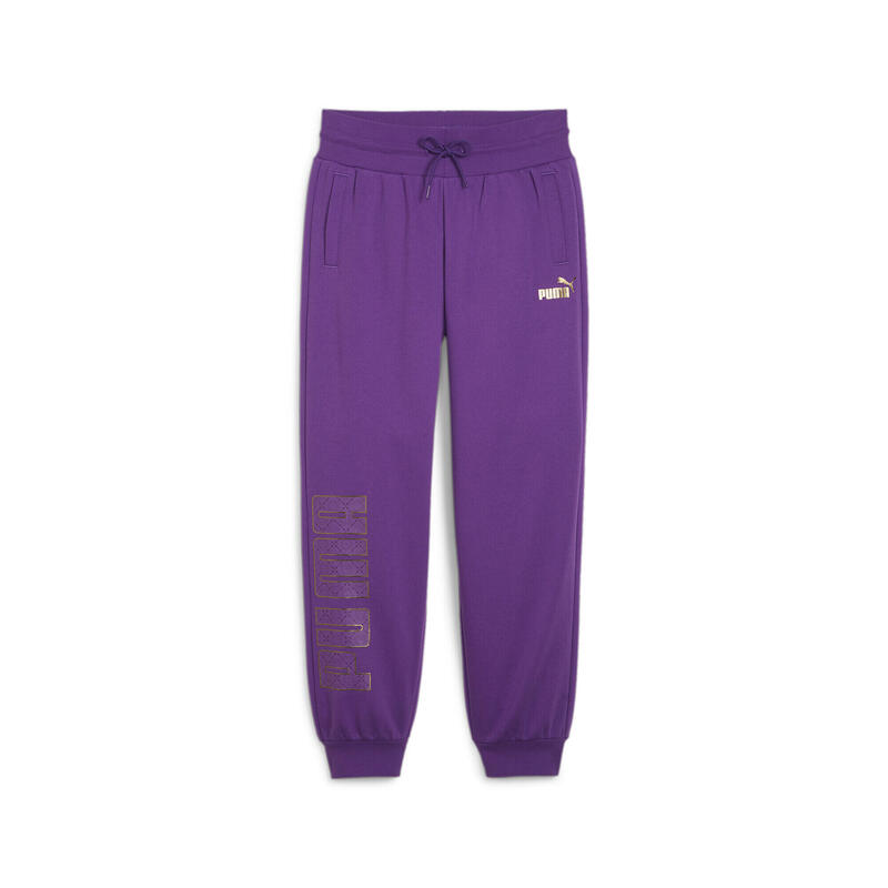 Pantaloni della tuta PUMA POWER Logo Love da donna PUMA Purple Pop