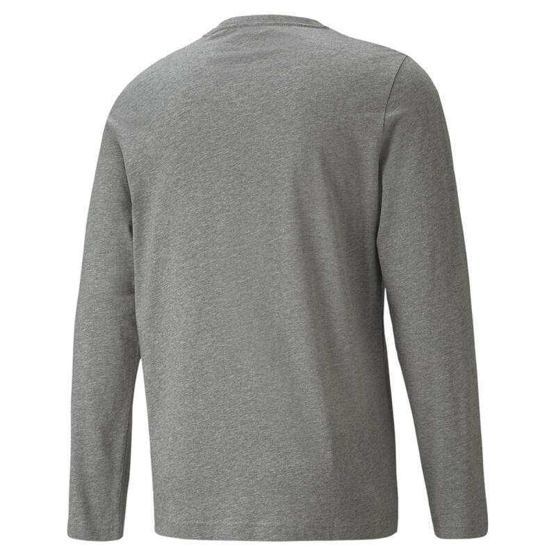 Camiseta de manga larga Hombre Essentials PUMA Medium Gray Heather