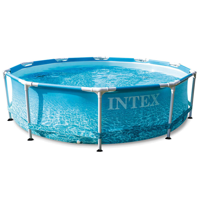 Piscina cu cadru metalic 16in1 INTEX 28208, rotunda, albastra, 305x76 cm