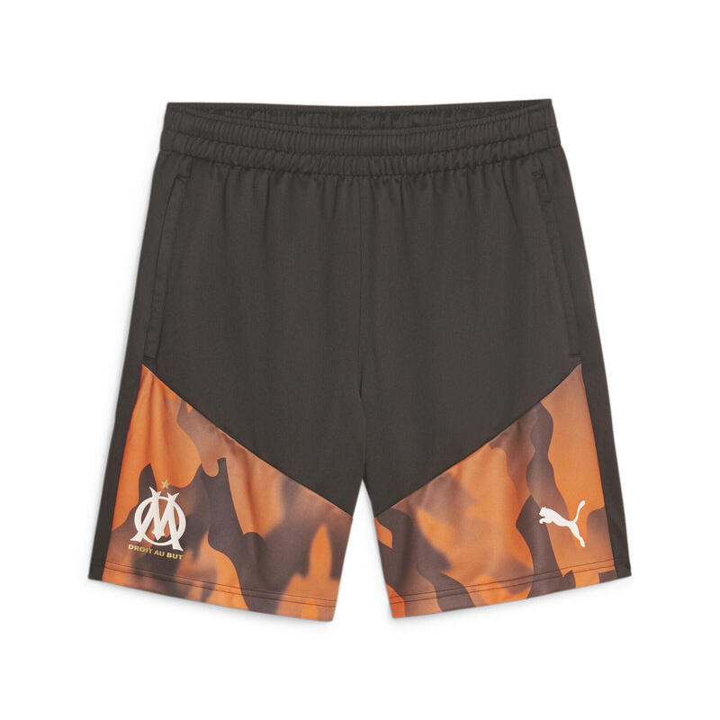 Short d’entraînement 23/24 Olympique de Marseille PUMA Black Rickie Orange