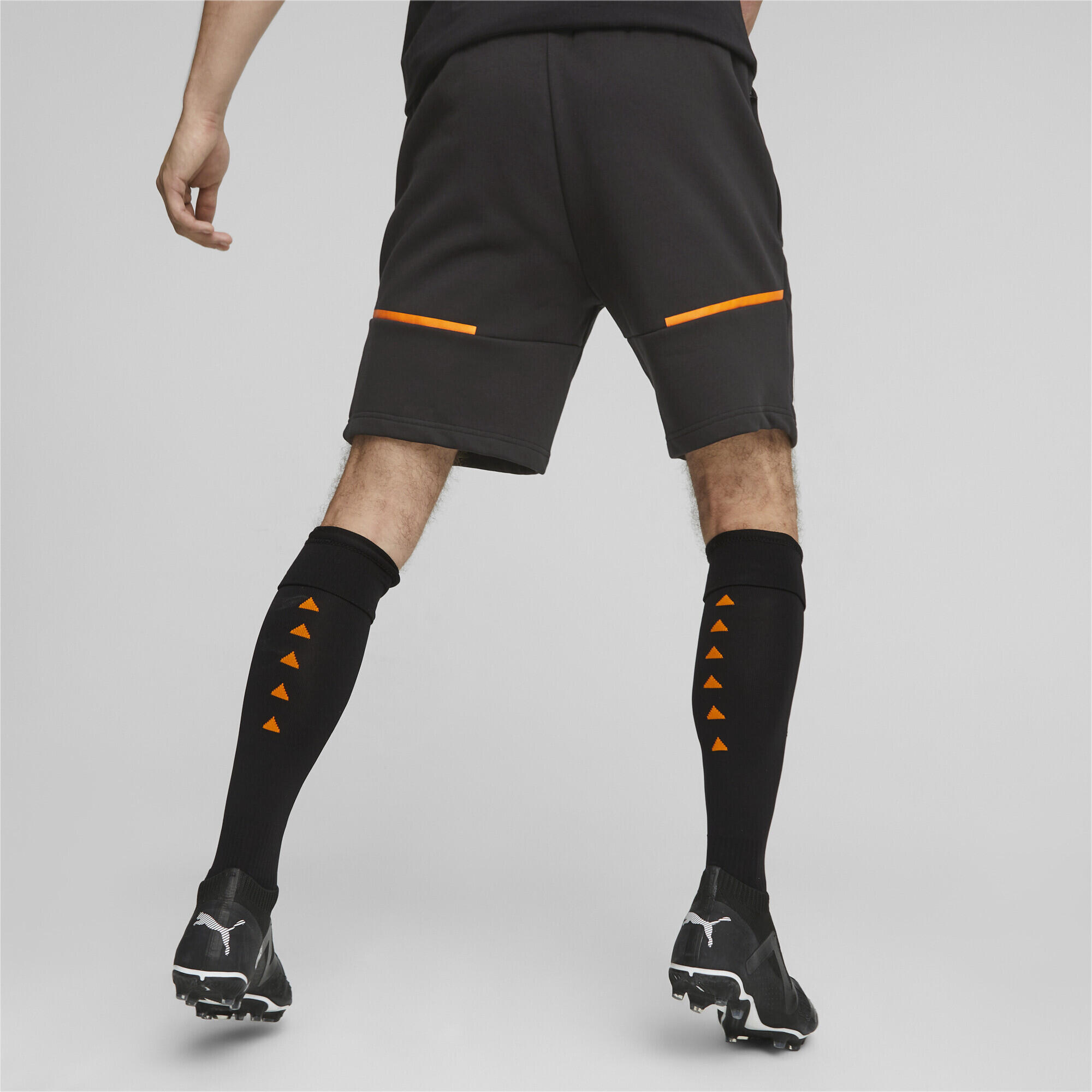 Short Casuals Olympique de Marseille PUMA Black Rickie Orange 4/7