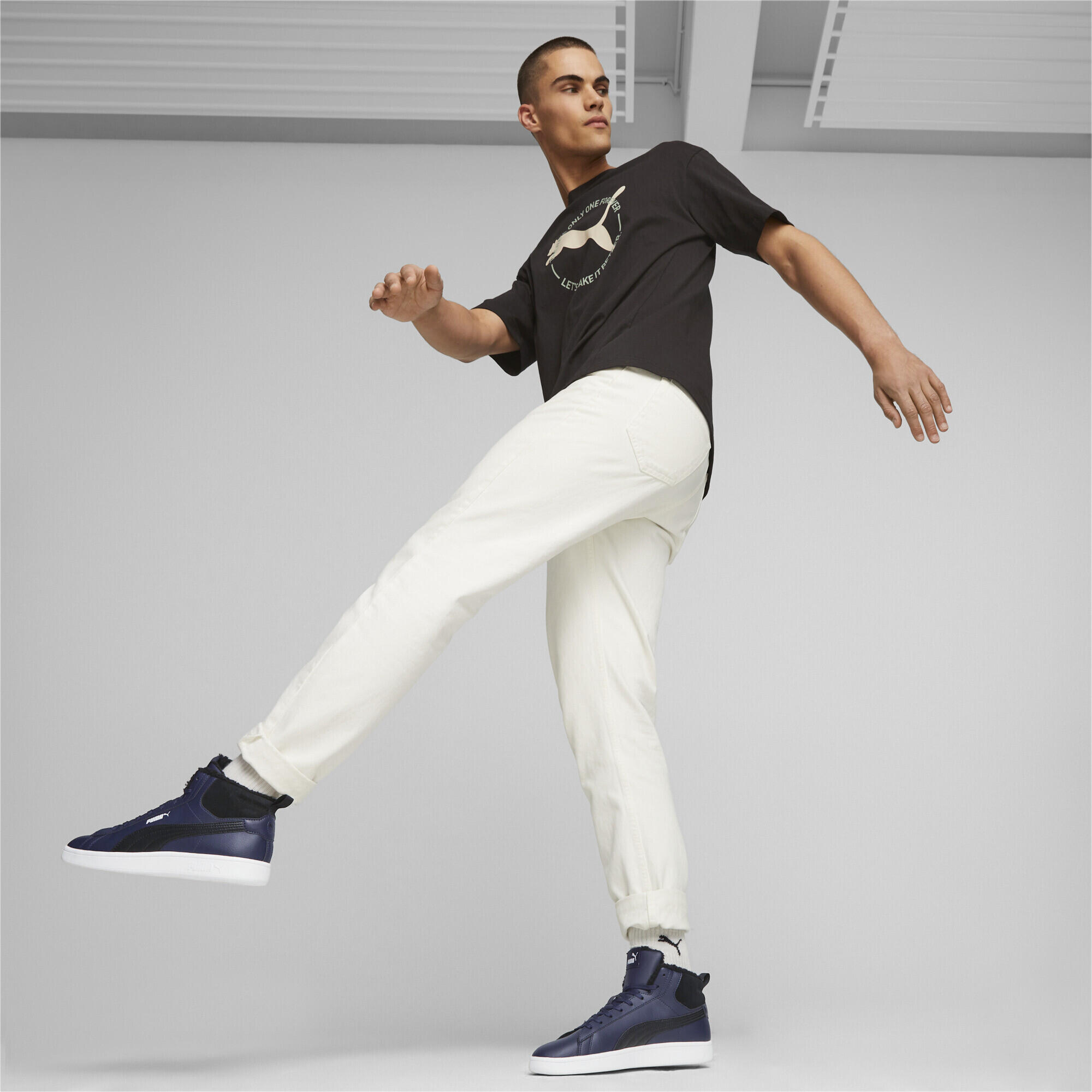 Buty lifestyle męskie Puma Smash 3.0 Mid WTR 392335 04 3/7