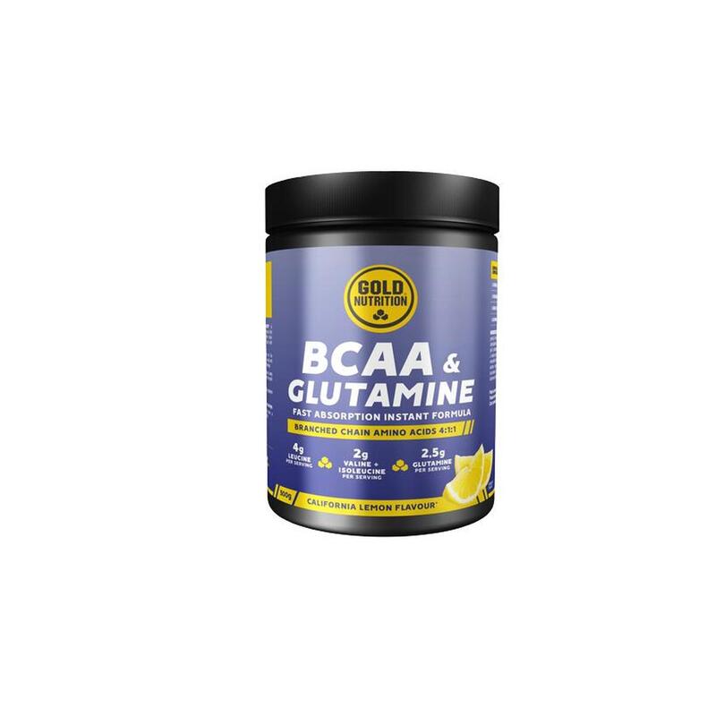 AMINOÁCIDOS ESENCIALES BCAA'S & GLUTAMINA EN POLVO LIMA-LIMÓN- 300 G