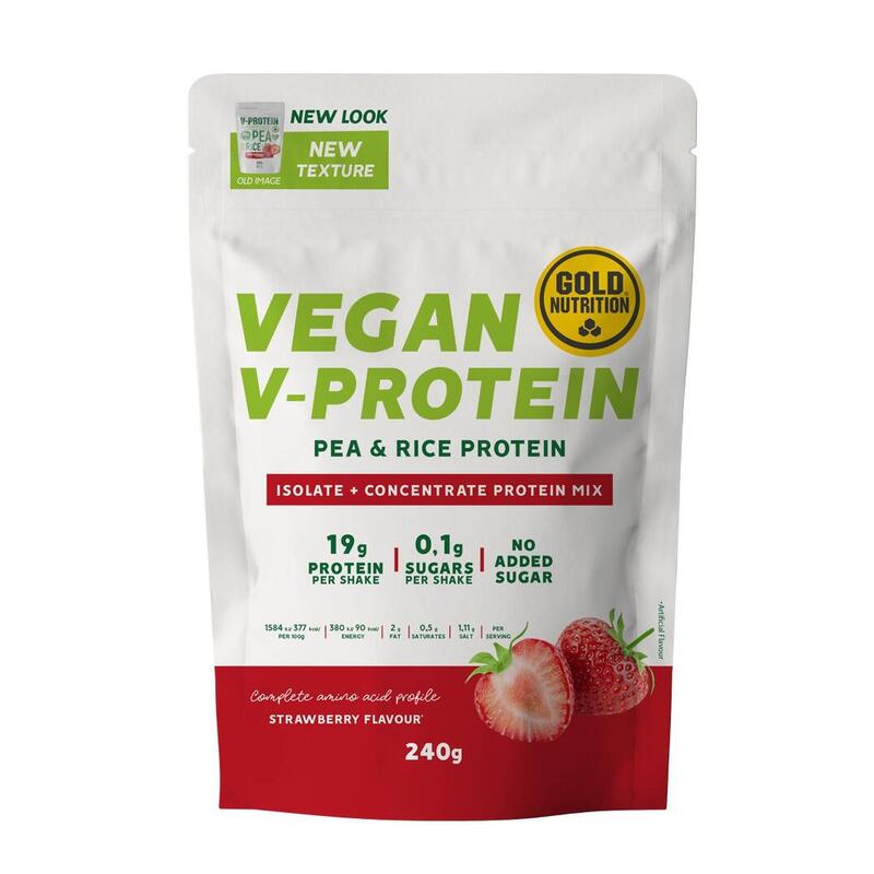 PROTEÍNA VEGETARIANA  V-PROTEIN MORANGO - 240 G