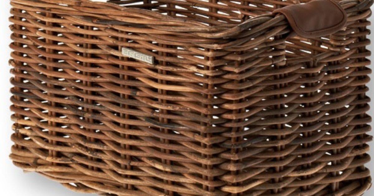 Basil Fahrradkorb Dorset Rattan, Braun 4/4
