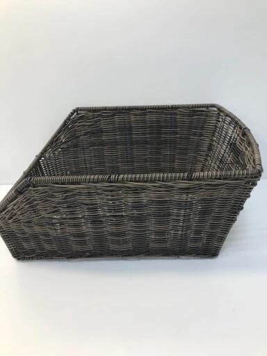 Hinterradkorb "Cento Rattan Look" naturbraun 3/3