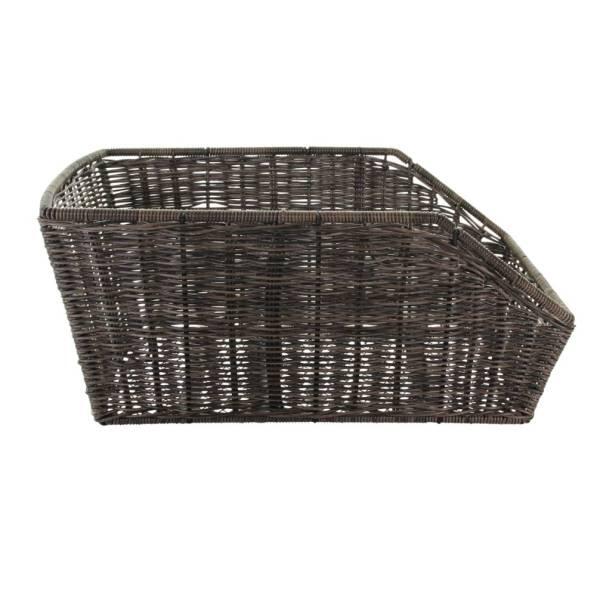 Kosz na tylne koło „Cento Rattan Look” w kolorze naturalnego brązu