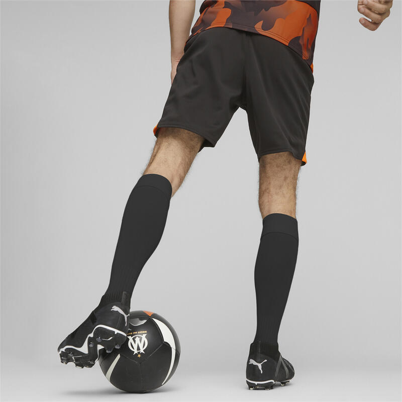 Shorts da calcio Olympique de Marseille PUMA Black Rickie Orange