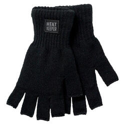 Gants thermiques sans doigts pour hommes Heat Keeper noir