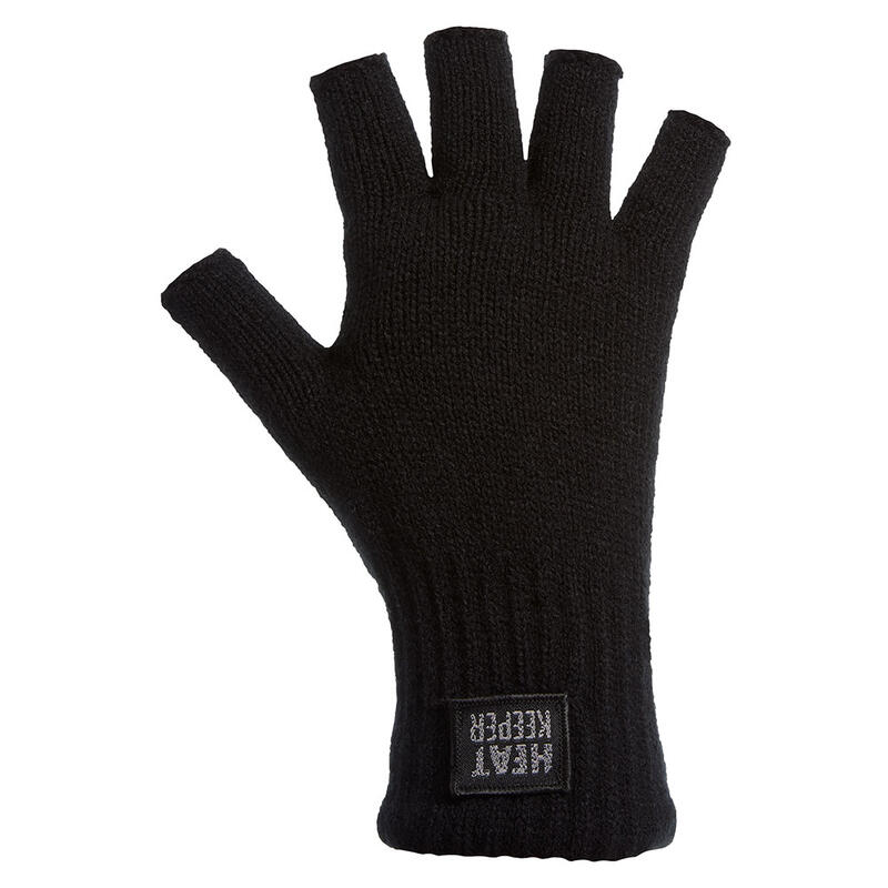 Heatkeeper – Fingerlose Thermohandschuhe Herren – Schwarz – S/M – 1 Paar –