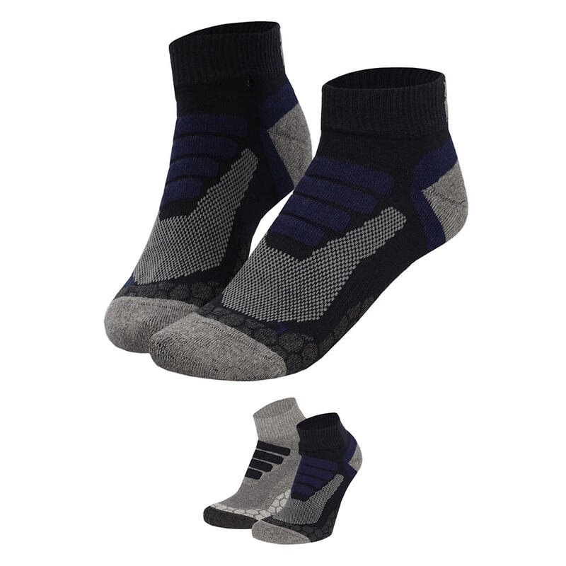 Xtreme - Chaussettes de randonnée basses - Unisexe - Multi bleu - 35/38 - 2