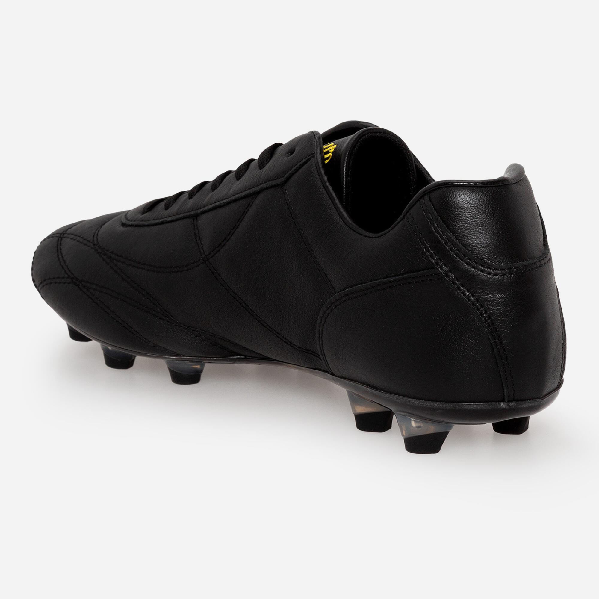 Scarpe calcio uomo EPOCA CANGURO nero LC ricamo oro, suola PU C