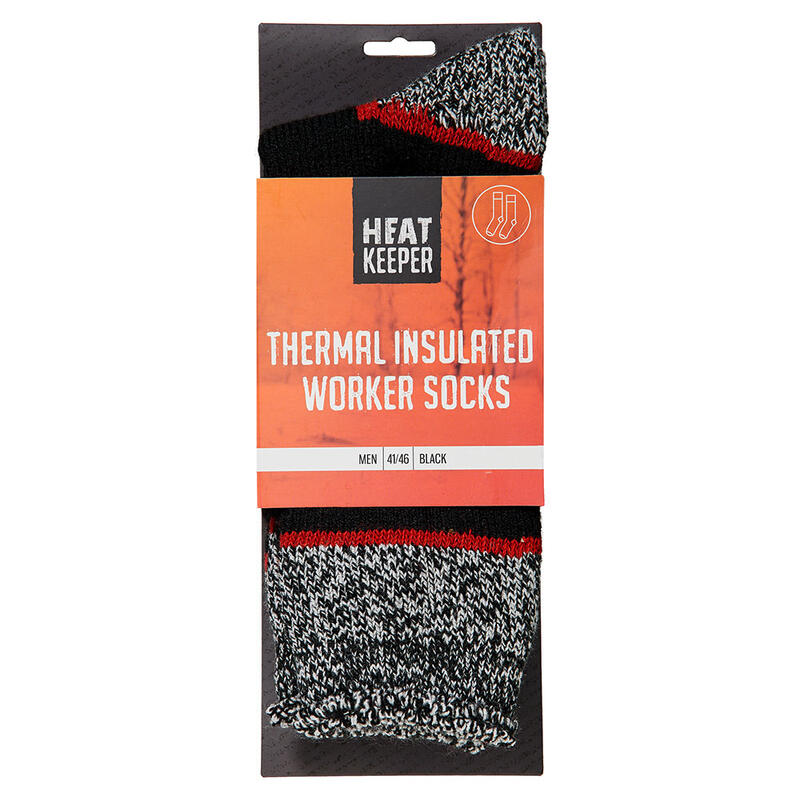 Chaussettes de travail Heatkeeper pour hommes noir 4-PACK