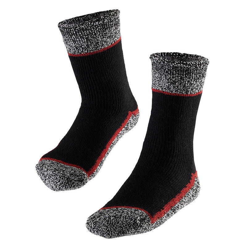 Thermo werksokken heren - Zwart - 1-Paar - Thermo sokken heren 43/46