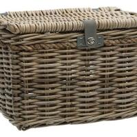 Rotan Fietsmand Melbourne Large 45 Liter 45 X 33 X 31 Cm - Grijs