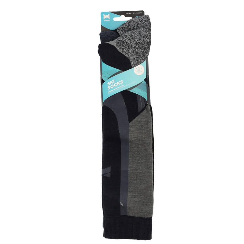 Xtreme - Skisokken Unisex - 4-Pack - Multi Navy - Maat 45/47 - Skisokken dames -