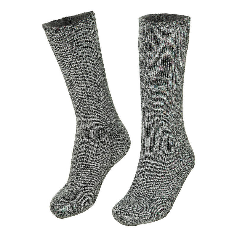 Thermo sokken dames - Medium Grijs - 1-Paar - Thermo sokken dames maat 35/38