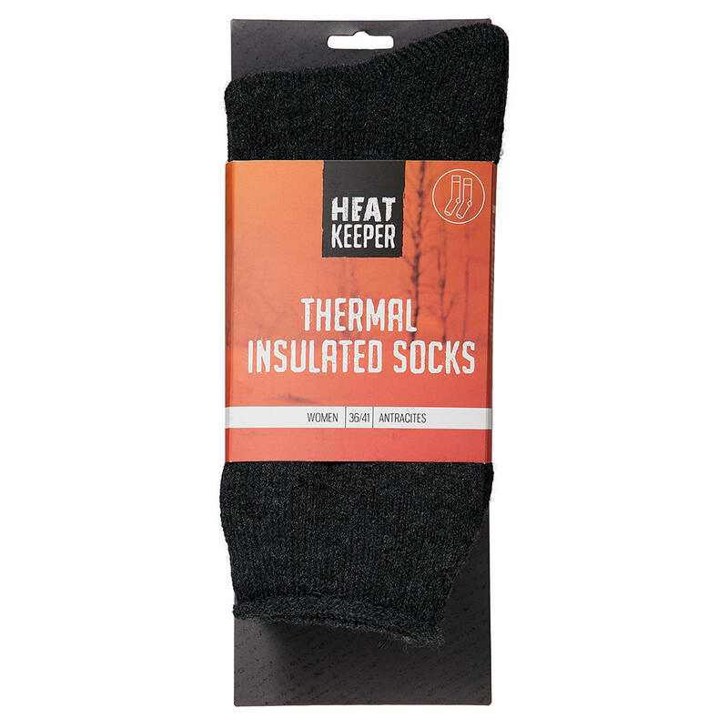 Heatkeeper - Chaussettes thermiques femmes - 36/41 - Antracite - 1 paire -