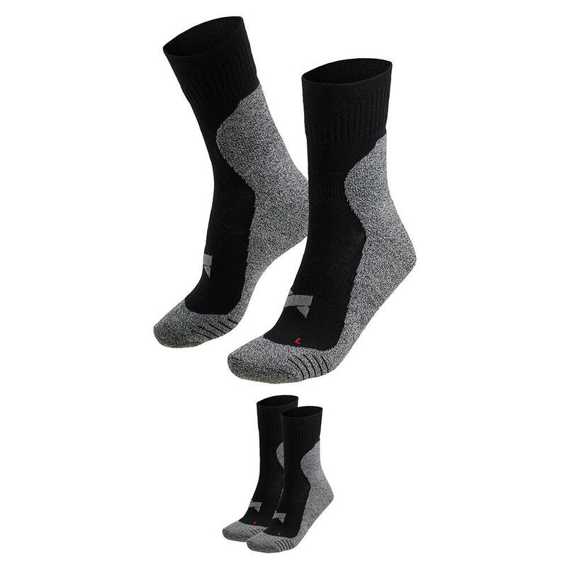 Xtreme - Chaussettes de sport Unisexe - Multi noir - 2 paires