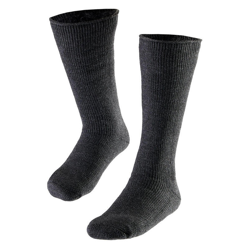 Heatkeeper hommes chaussettes thermo genoux anthracite 4-PACK