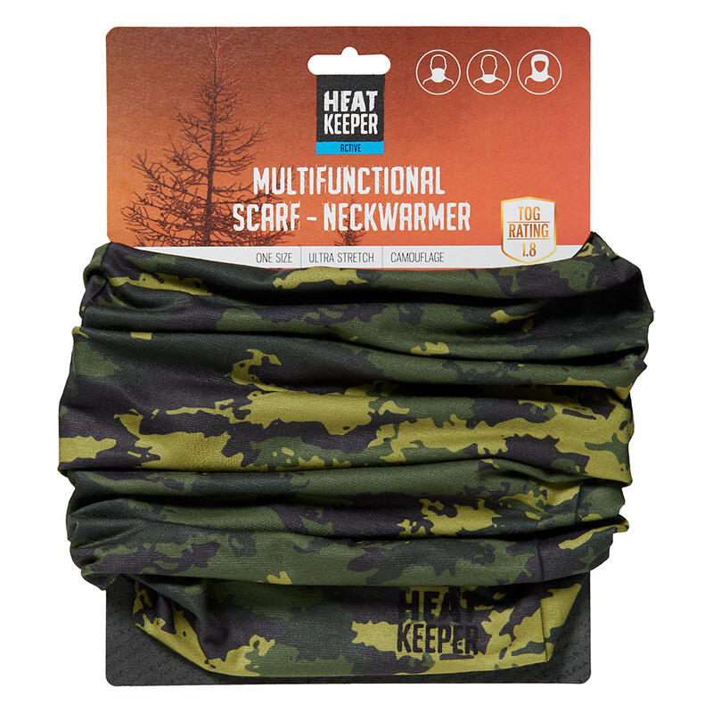 Sjaal/Nekwarmers heren - Multifunctioneel - Camouflage - 1-Stuk - Nekwarmer ski