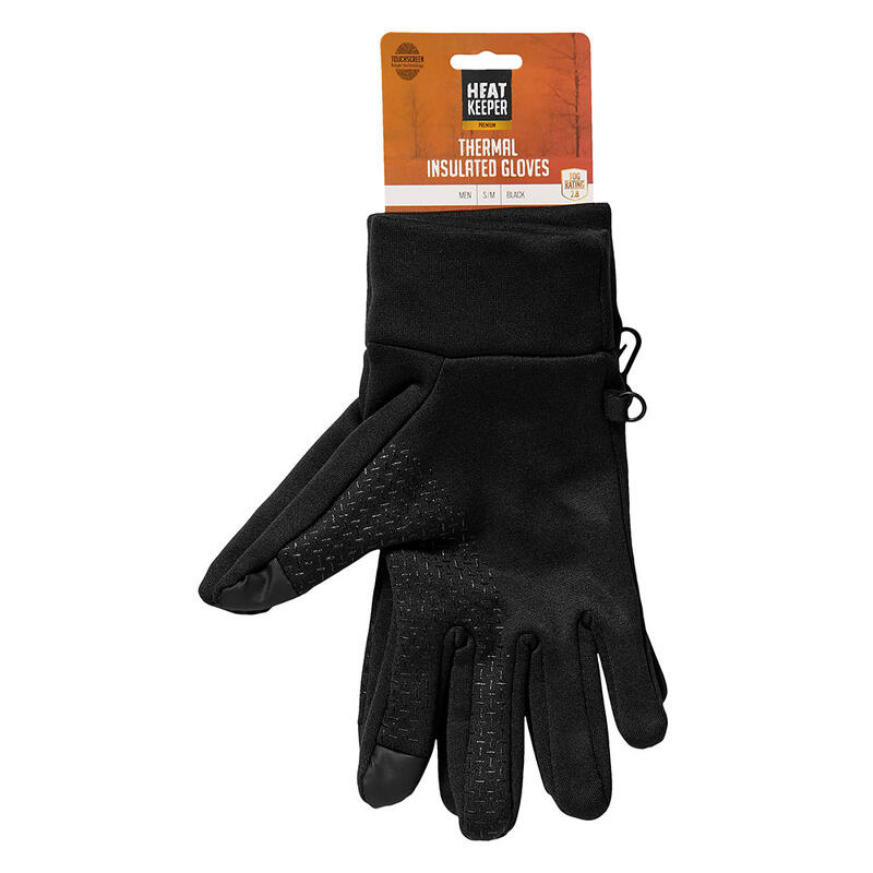 Heatkeeper - Thermo-Sporthandschuhe Herren - S/M - Schwarz - 1 Paar - Handschuhe