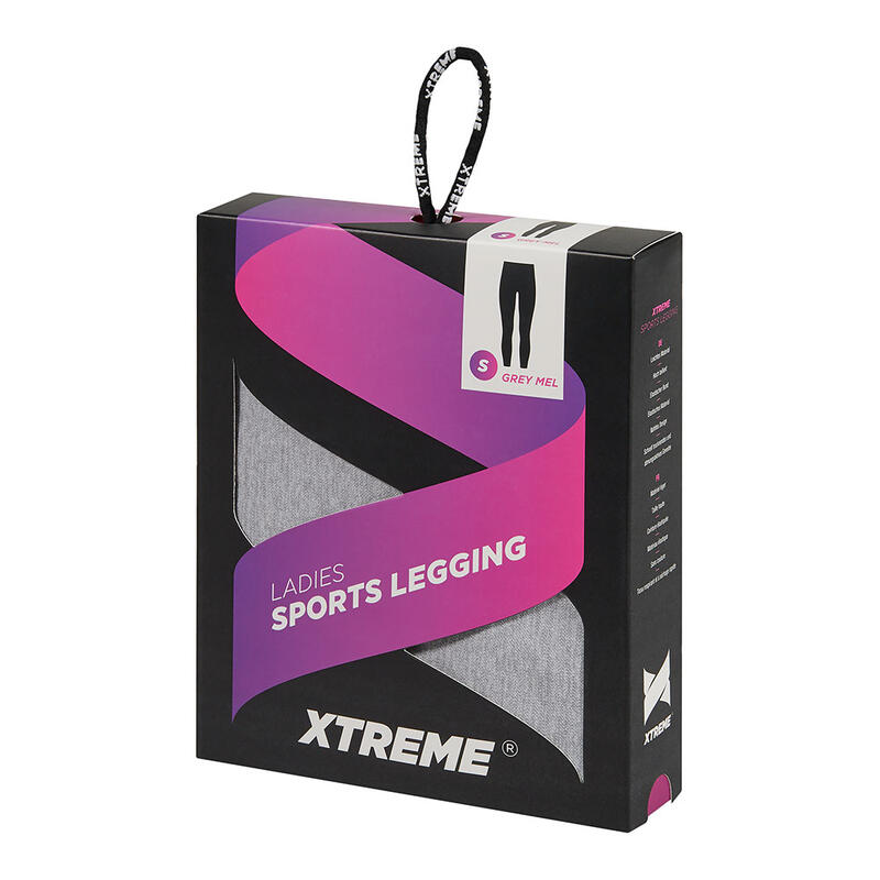 Xtreme - Sportlegging dames - Antraciet - L - 1-Stuk - Sportlegging dames squat