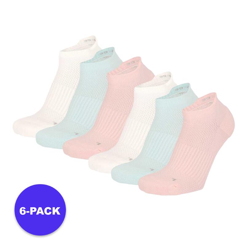 Xtreme – Fitness-Sneaker-Socken – 6er-Pack – Multi Pastell – 35/38 – Unisex –