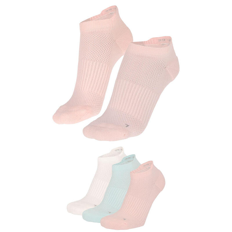 Xtreme - Fitness sneaker sokken - Unisex - Multi Pastel - 35/38 - 3-Paar -
