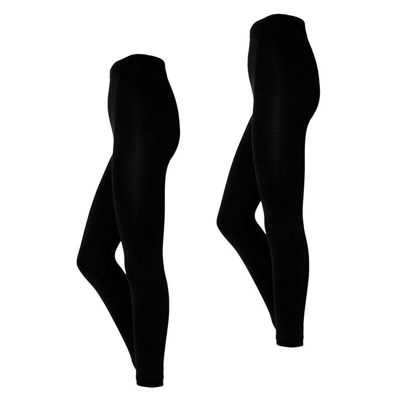Heatkeeper - Thermo legging femme - S/M - Noir - Lot de 2 - Legging doublé femme