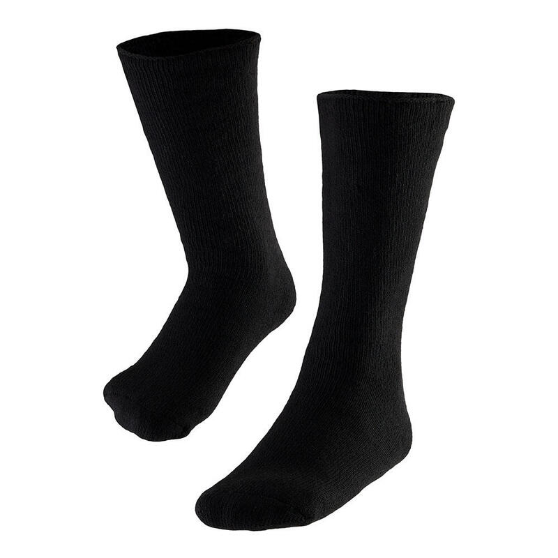 Thermo sokken heren - 2-Paar - Zwart - Hoge dichtheid