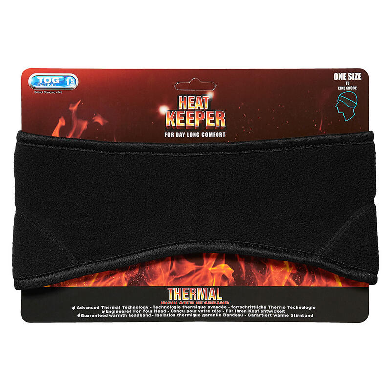 Heatkeeper - Bandeau thermo homme - Noir - Taille unique - 1 pièce - Bandeau