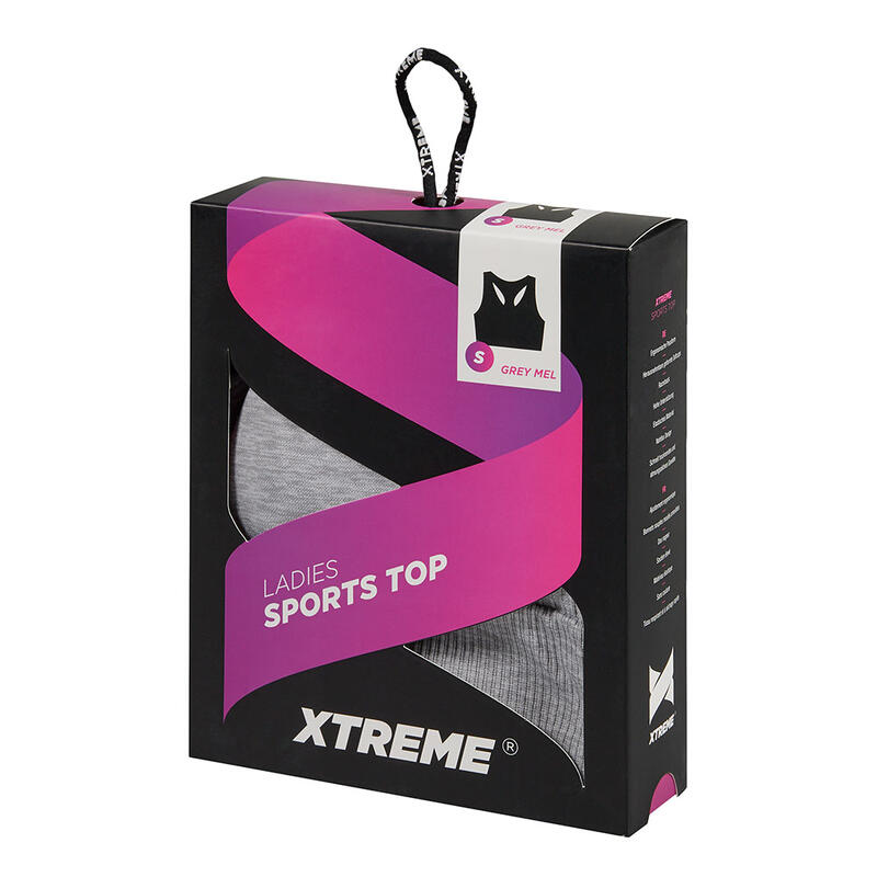 Xtreme - Sporttop Damen - Grau - L - 1-teilig - Sporttop