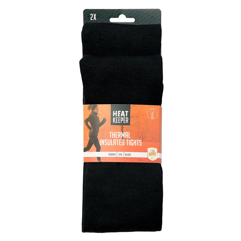 Heatkeeper - Collants thermiques femmes - L/XL - Noir - Lot de 2 - Vêtements