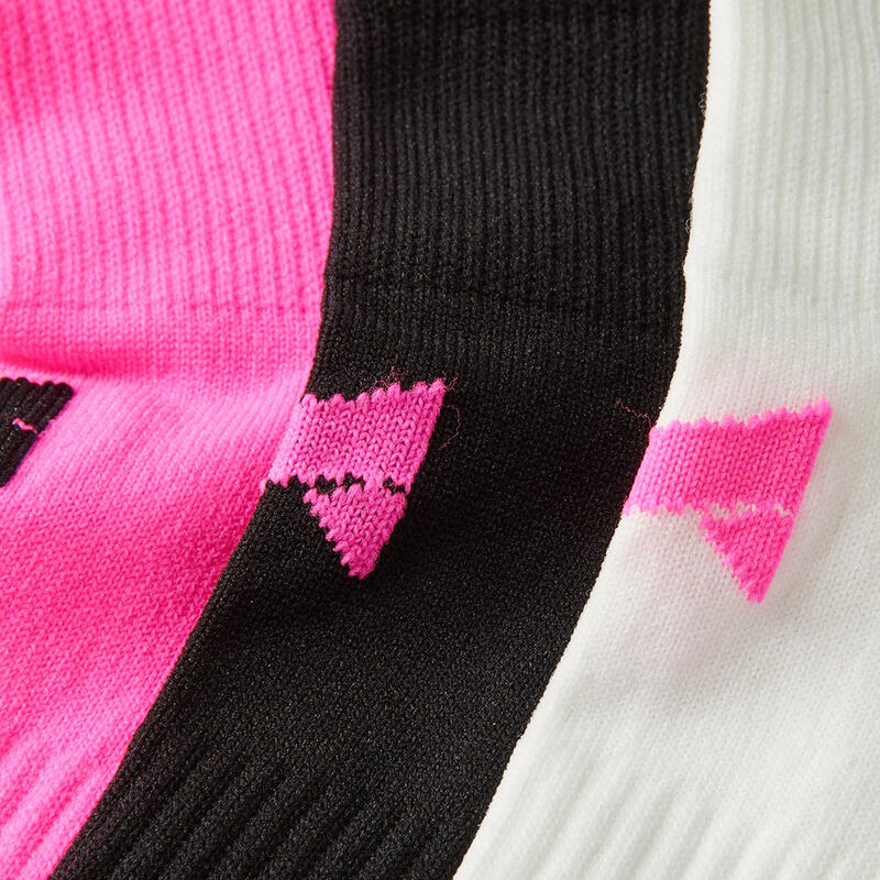 Xtreme Chaussettes de course mi-hauteur 3 paires Multicolore Pink