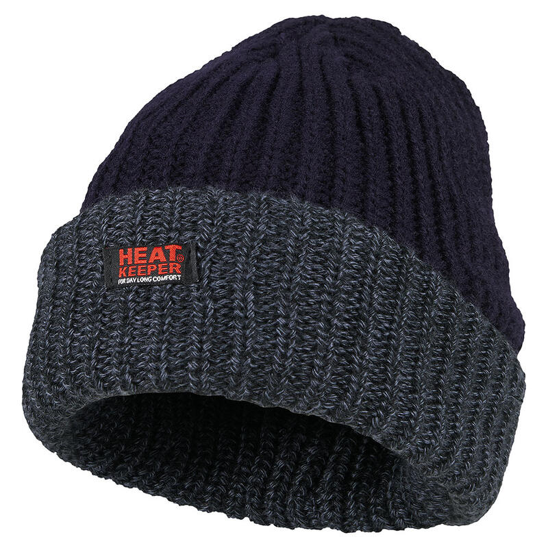 Bonnet Heat keeper thermo homme bleu marine