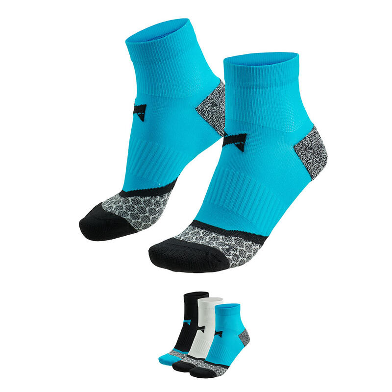 Xtreme Chaussettes de course mi-hauteur 3 paires Multicolore Bleu