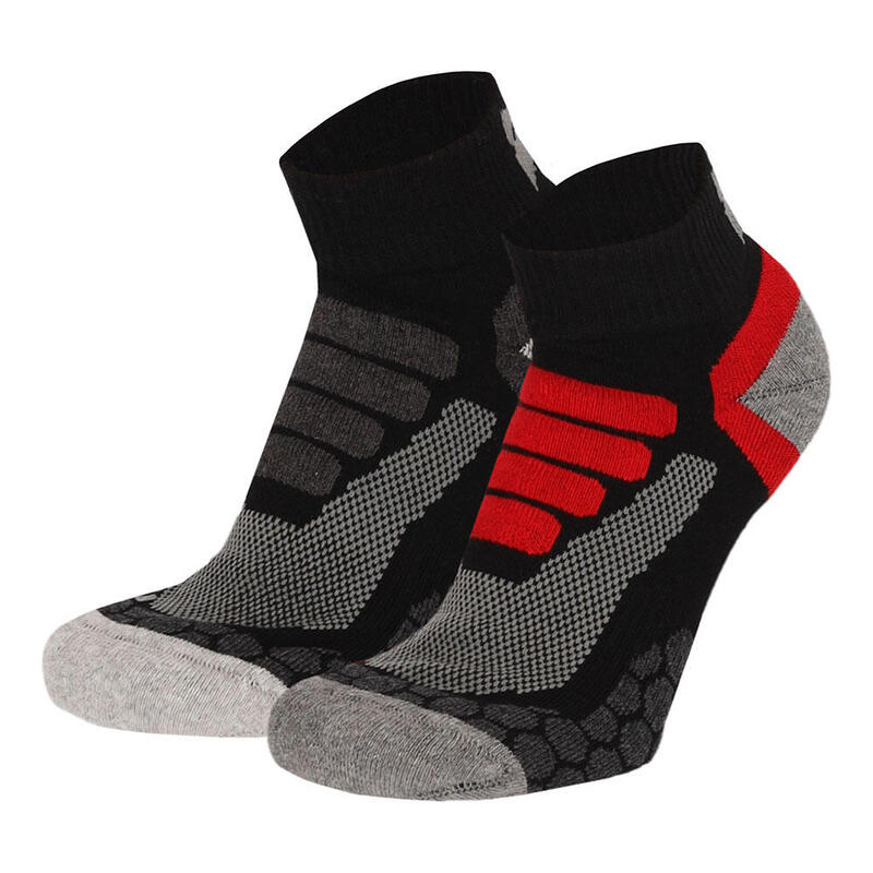 Xtreme – Niedrige Wandersocken – Unisex – Multi Schwarz – 42/45 – 2 Paar –