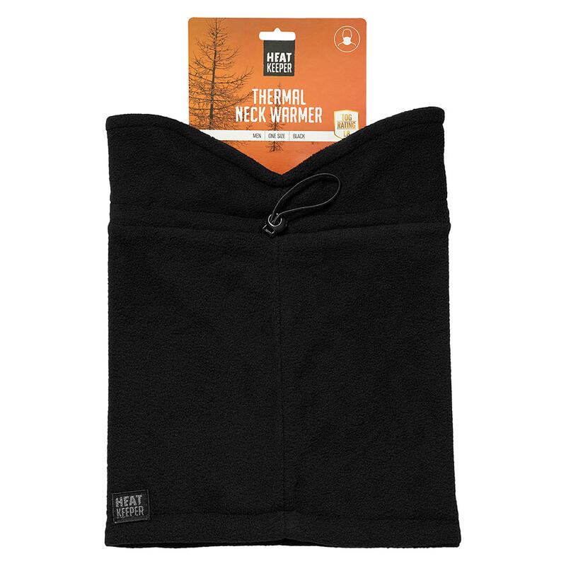 Thermo nekwarmer heren - Fleece - Zwart - 1-Stuk - Nekwarmer fleece