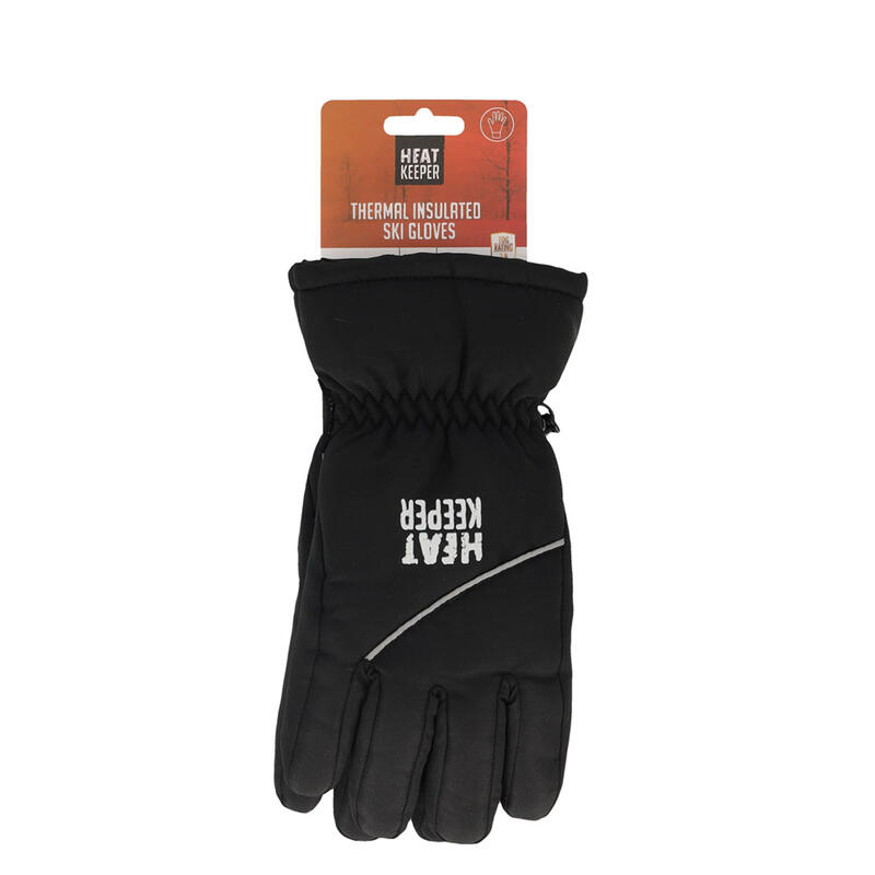 Gants de ski pour enfants Heatkeeper noir