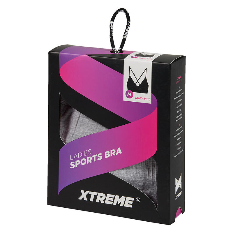 Xtreme - Sport-BH Damen - Grau - L - 1-teilig - Sport-BHs