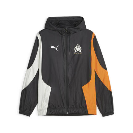 Veste d'avant-match 23/24 Olympique de Marseille PUMA White Cool Dark Gray