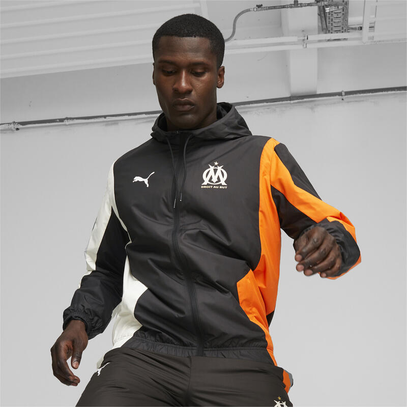 Olympique de Marseille Prematch Fußballjacke Herren PUMA