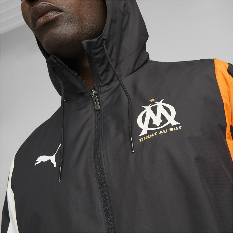 Olympique de Marseille Prematch Fußballjacke Herren PUMA