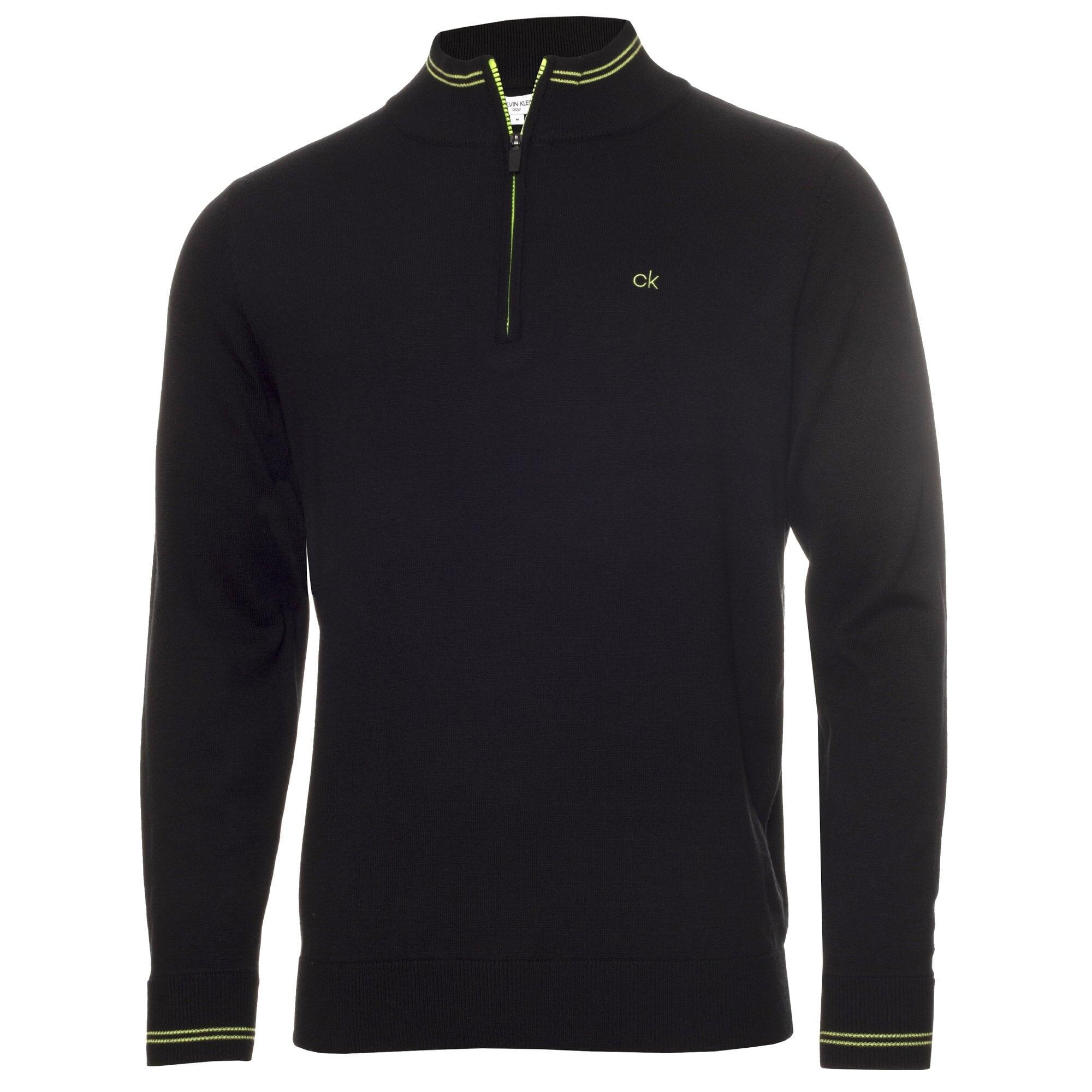 CALVIN KLEIN Calvin Klein Monaco Sweater - BLACK/LIME