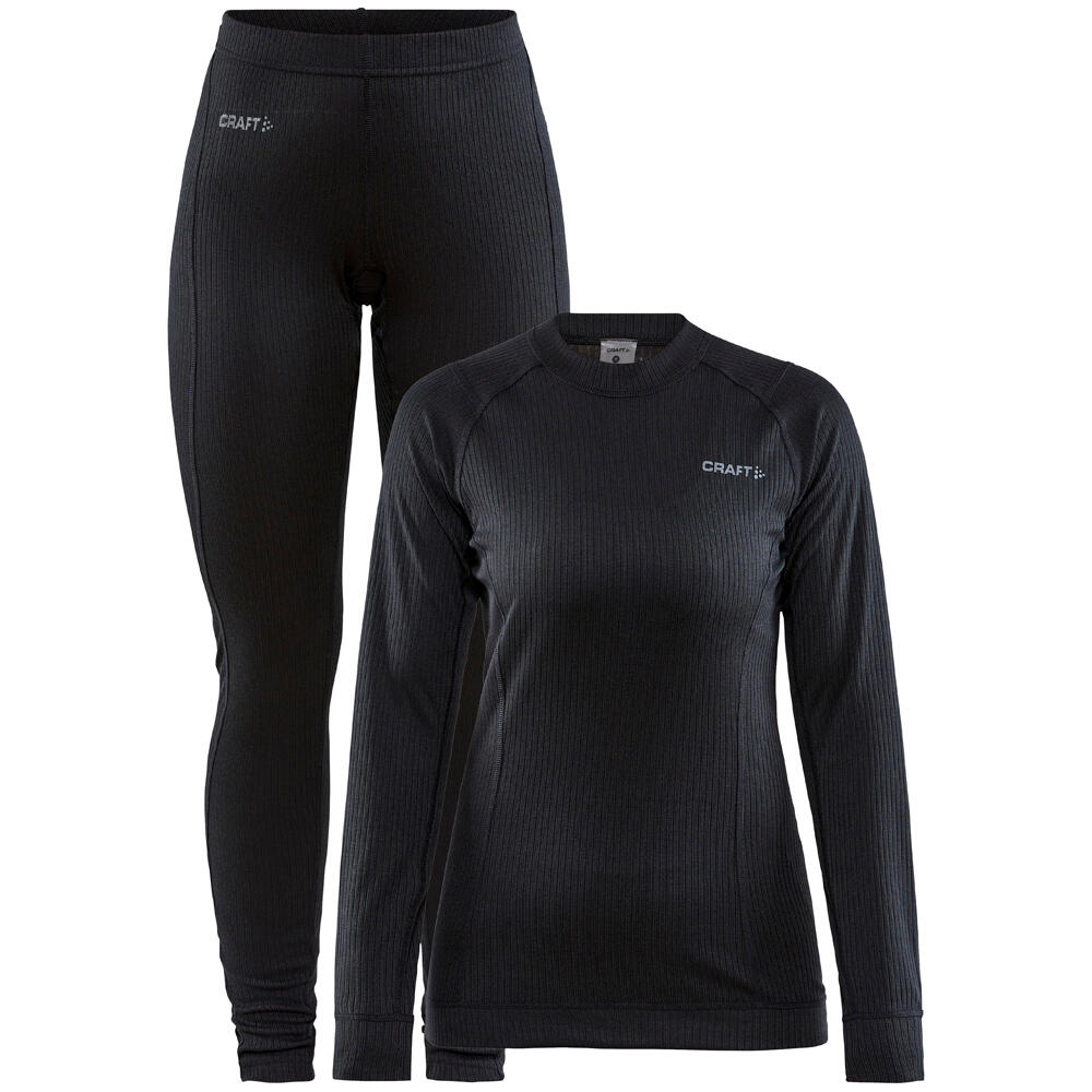 CRAFT Thermo set craft CORE DRY BASELAYER zwart voor dames