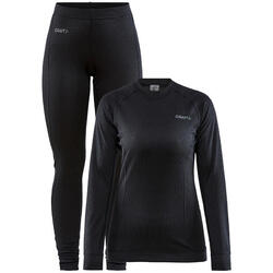 Thermo set craft CORE DRY BASELAYER zwart voor dames