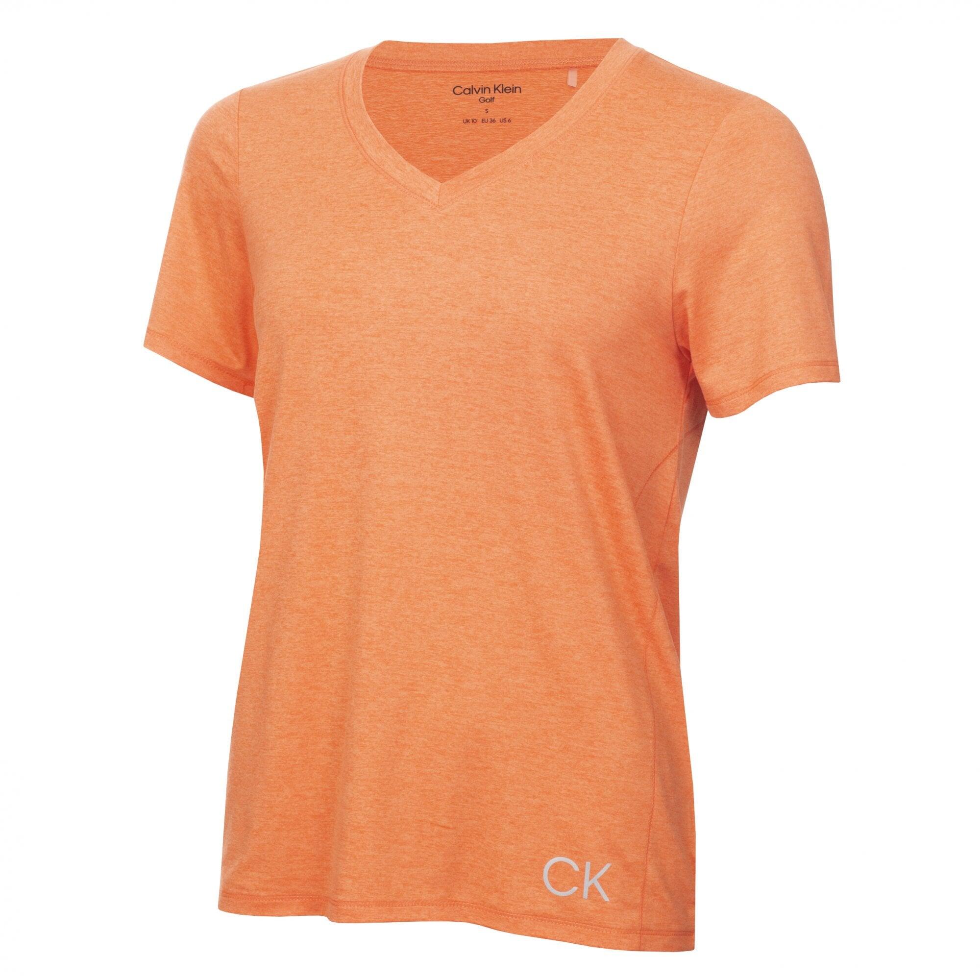 Calvin Klein Ladies Lifestyle RELAX T-SHIRT - Coral Marl 1/5